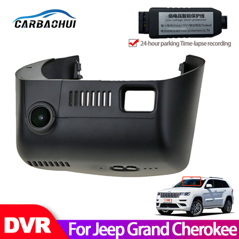 Voiture DVR enregistreur vidéo tableau de bord caméra pour Jeep Grand Cherokee WK2 2015 2016 2017 2022 vision nocturne HD + haute qualité ► Photo 1/6