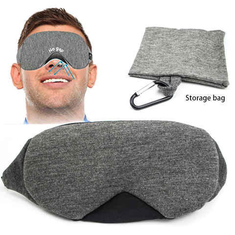 Masque de sommeil 3D, bandeau de sommeil, masque totalement bloqué, protection oculaire légère, Patch pour les yeux, aide à dormir ► Photo 1/6