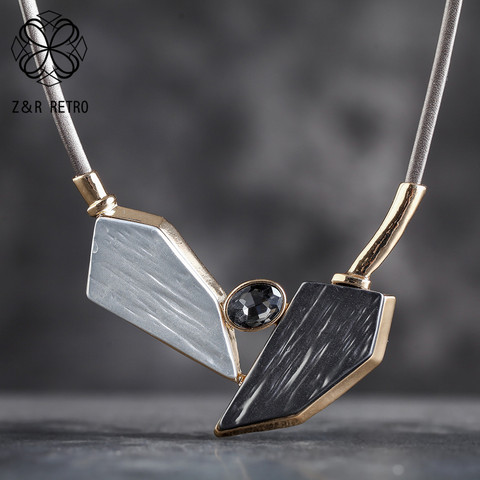 Collier ras du cou tendance pour femmes, chaîne en corde, Suspension, bijoux géométriques, accessoires de décoration, cadeau de déclaration, 2022 ► Photo 1/5