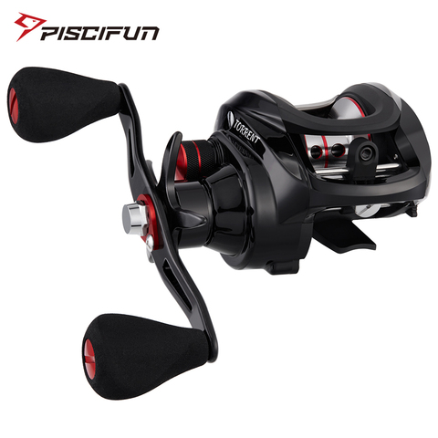 Moulinet de pêche Piscifun Torrent 8.1kg carbone glisser 7.1:1 5.3:1 rapport de vitesse 6 roulements frein magnétique profil bas Baitcasting bobine ► Photo 1/6