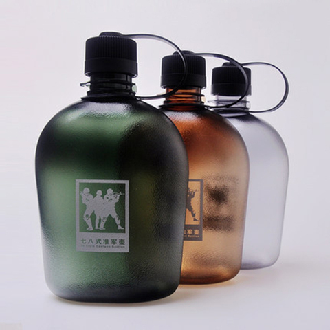 Bouilloire militaire tactique d'extérieur, type 78, bouteille d'eau portable d'escalade, matériau Tritan, tasse en plastique de grande capacité ► Photo 1/6