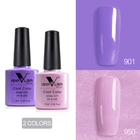 Vernis à ongles bio VENALISA 60 couleurs 7.5ml CANNI Nail Art SPA Salon bricolage led UV vernis à ongles en Gel émaillé sans odeur ► Photo 1/6