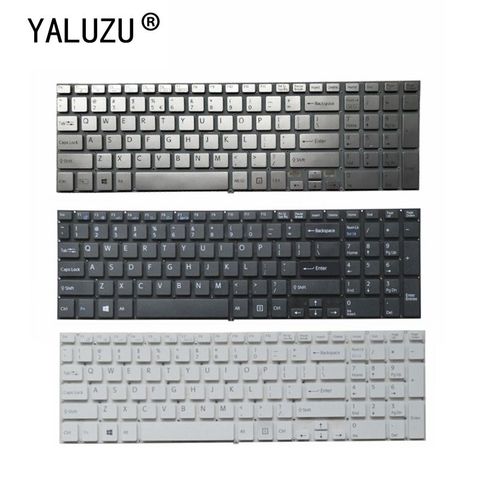 YALUZU – clavier d'ordinateur portable sans cadre, nouveau, US, pour Sony VAIO FIT15 SVF152 SVF153 SVF1541 ► Photo 1/5