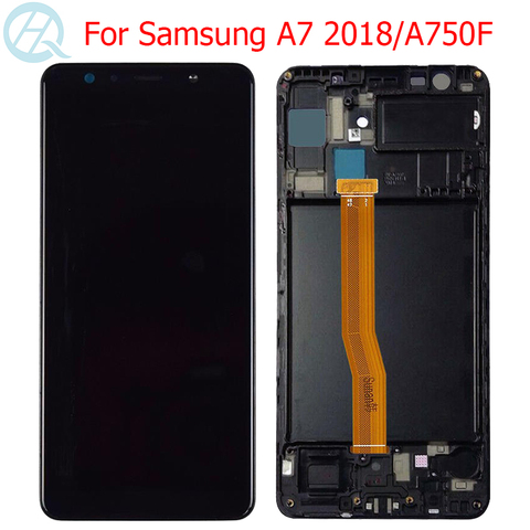 Original A7 2022 AMOLED LCD pour Samsung Galaxy A7 2022 A750 affichage avec cadre 6.0 