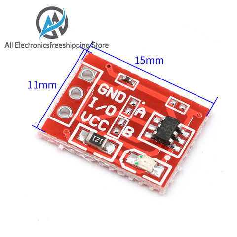 Nouveau TTP223 bouton tactile Module condensateur type monocanal auto-verrouillage capteur tactile pour Arduino ► Photo 1/6