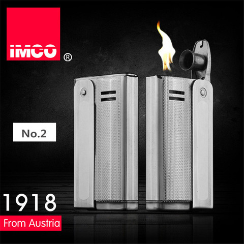 Marque IMCO 6800 briquet en acier inoxydable briquet Original huile essence allume-cigare Vintage feu rétro essence cadeau briquets ► Photo 1/6