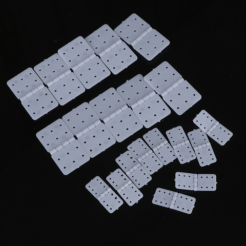 10 pcs/lot blanc charnière Linker en plastique pour RC avion avion hélicoptère quadricoptère en gros ► Photo 1/6