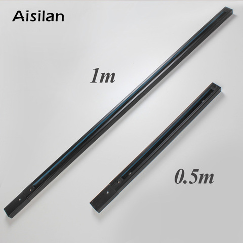 Aisilan – Rail de lumière pour projecteur, 0.5m, noir et blanc, en aluminium et fil de cuivre ► Photo 1/5