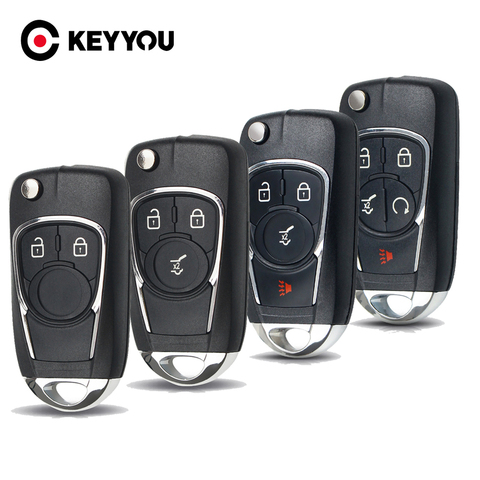 KEYYOU – coque de clé de voiture de remplacement, 2/3/4/5 boutons, pour Chevrolet Cruze, pour OPEL Insignia Astra J Zafira ► Photo 1/5