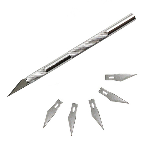 #6 lames de coupe antidérapantes gravure artisanat couteaux métal Scalpel couteau lames réparation outils à main pour ordinateur portable et téléphone portable PCB ► Photo 1/1