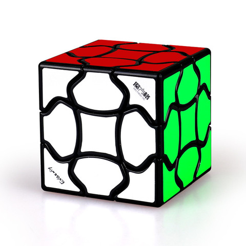 QiYi pétale 3x3 Cube magique tétraèdre Puzzle sans colle noir Puzzle torsion jouet cadeau pour enfants enfants cadeaux Sticke ► Photo 1/6