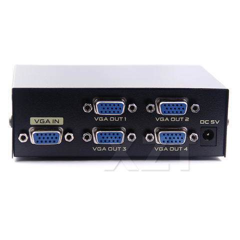 Commutateur VGA professionnel, 4 ports de sortie VGA, amplificateur de Signal vidéo HD SVGA, séparateur 1x4 200MHz 1920x1440 pour moniteurs de PC ► Photo 1/4