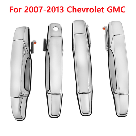 Poignée de porte extérieure avant arrière gauche droite pour 2007-2013 Chevrolet GMC Cadillac Escalade Avalanche Tahoe Silverado Sierra Yukon ► Photo 1/6