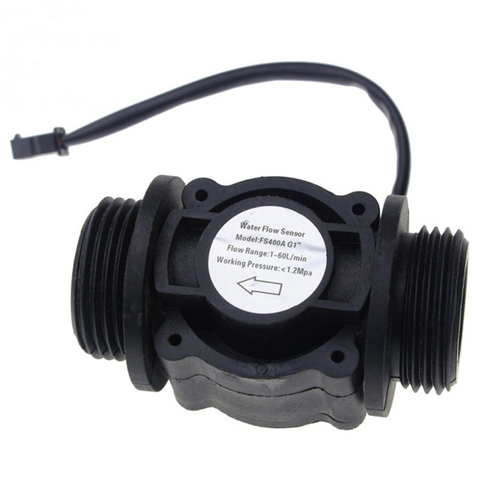 GTBL 2 pièces capteur de débit d'eau débitmètre de carburant capteur de compteur d'eau débitmètre capteur d'eau compteur indicateur FS400A G1 DN25 1-60L/Min ► Photo 1/6