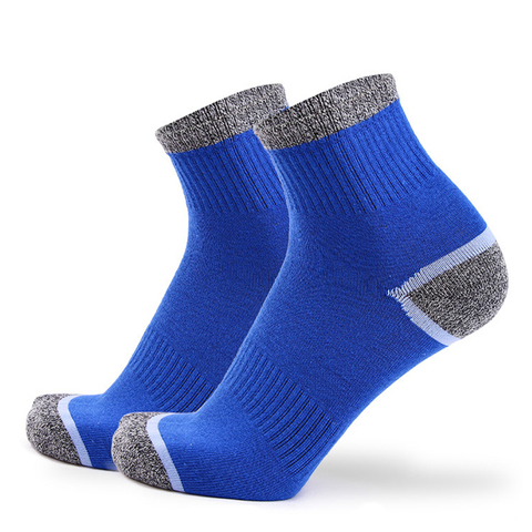 HSS-chaussettes d'hiver en coton pour homme, 5 paires, à séchage rapide, à cordon thermique, pour randonnée de haute qualité, EU39-45 ► Photo 1/6