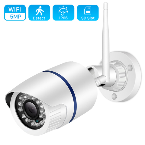 Caméra de Surveillance extérieure IP Wifi HD 2MP/1080P (ICSee), dispositif de sécurité sans fil, avec Vision nocturne infrarouge, Audio, ONVIF, port SD et port SD, 5MP ► Photo 1/6