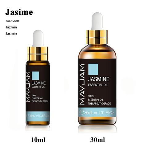 10ml 30ml 100ml avec compte-gouttes jasmin lavande Eucalyptus menthe vanille huiles essentielles naturelles pures Ylang Ylang arbre à thé arôme huile ► Photo 1/6