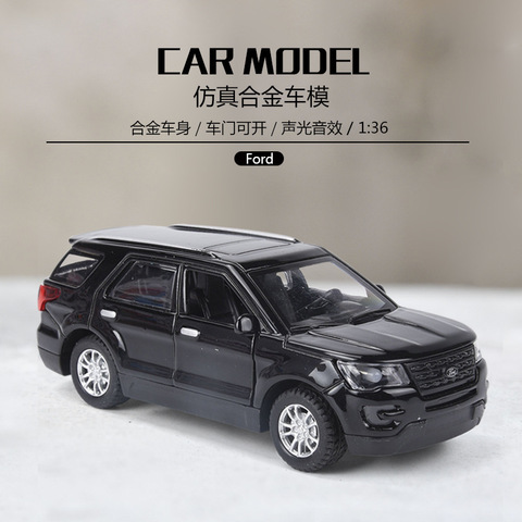 Livraison gratuite nouveau 1:36 Ford Explorer alliage voiture modèle Diecasts et jouets véhicules jouet voitures enfant jouets pour enfants cadeaux garçon jouet ► Photo 1/6