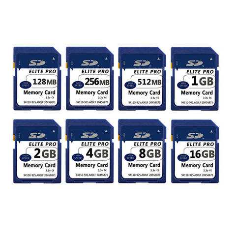 SD Carte 128 MB 256 MB 512 MB 1 GB 2 GB 4 GB 8 GB 16 GB Speicherkarte mémoire stick pro duo Secure Digital-Cartao de Memori Carte ► Photo 1/6