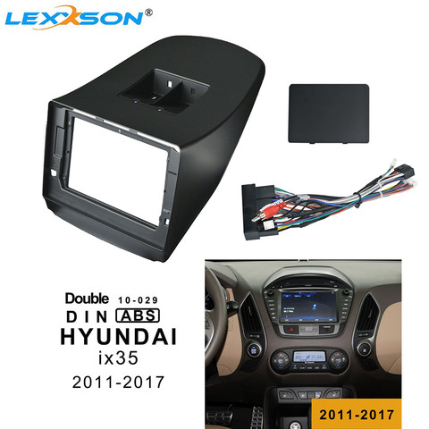 Fascia pour voiture, panneau d'installation de cadre Dvd, Double Din, montage sur tableau de bord, kit d'installation pour HYUNDAI IX35 de 10.1 à 2011 ► Photo 1/6