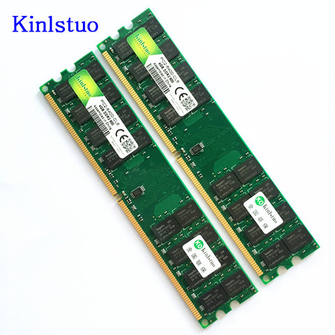 Kinlstuo – Ram DDR2 pour ordinateur de bureau, 2 pièces, 800/667MHZ, PC2-6400, 240pin, 1.8V, SDRAM uniquement pour AMD, pas pour système INTEL ► Photo 1/6