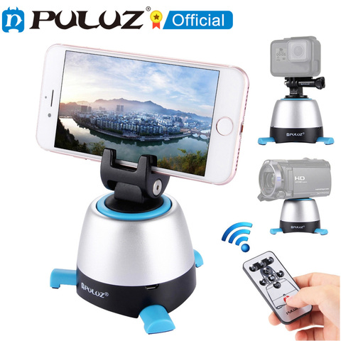 PULUZ rotule pour GoPro panoramique électronique rotule pour Smartphone 360 degrés Rotation télécommande trépied tête montage ► Photo 1/6