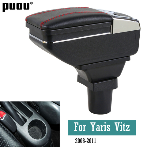 Boîte de rangement pour accoudoir de voiture, boîte de rangement pour accoudoir de voiture, pour Toyota Yaris Vitz 2006 – 2011 ► Photo 1/6