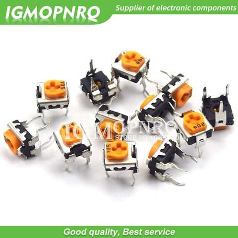 Potentiomètres de tondeuse à résistances variables WH06, 20 pièces, WH06-2C 100 200 500 1K 2K 5K 10K 20K 50K 100K 200K 500K 1M ohm ► Photo 1/1