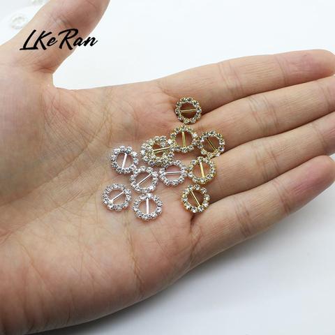 LKERAN intérieur 6mm Mini 10 pièces rondes strass boucles cristal décor mariage ajustement ruban et chaussure ceinture closlim boucles raccord ► Photo 1/6