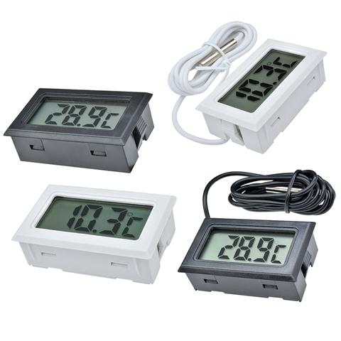 Sonde capteur réfrigérateur congélateur thermomètre Mini numérique LCD thermomètre thermographe pour Aquarium réfrigérateur cuisine Bar voiture utilisation ► Photo 1/6