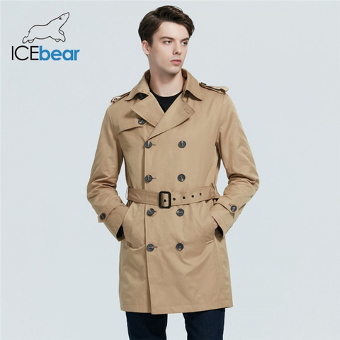 ICEbear – trench-coat long à revers pour homme, coupe-vent, manteau de marque, à la mode, nouvelle collection 2022 ► Photo 1/6