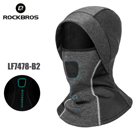 ROCKBROS – masque thermique pour le cyclisme et le Ski, cache-nez en polaire coupe-vent, cache-cou, écharpe, cagoule, Sport, hiver ► Photo 1/6