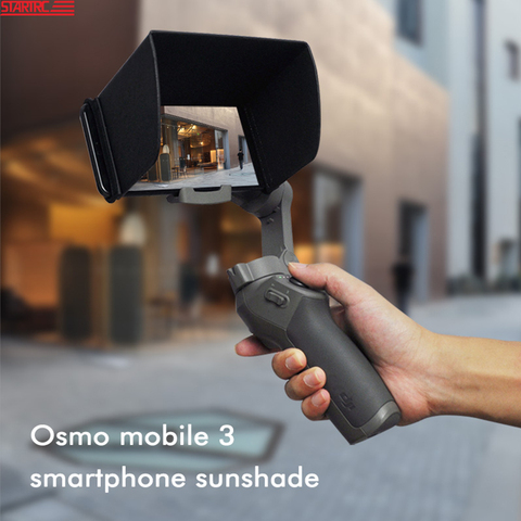 STARTRC OSMO Mobile 3 parasol Smartphone pare-soleil 4.7-5.5 pouces pour DJI OSMO Mobile 2 3 4 stabilisateur de cardan portable accessoires ► Photo 1/6