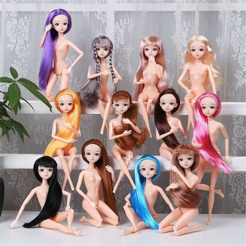 30cm mode poupée jouets pour filles 1/6 Bjd poupées corps maquillage 3D yeux belle princesse bébé fille poupées en plastique bricolage jouet pour les filles ► Photo 1/6