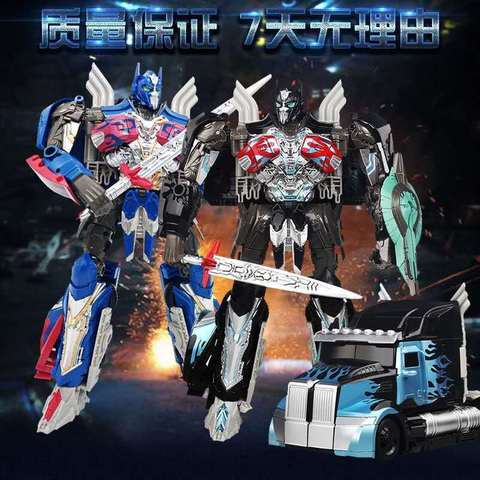 BMB noir Mamba Transformation jouets Figure H6001-1Truck Optimus pilier OP Prime transformé film Robot modèle jouets pour garçons cadeau ► Photo 1/6