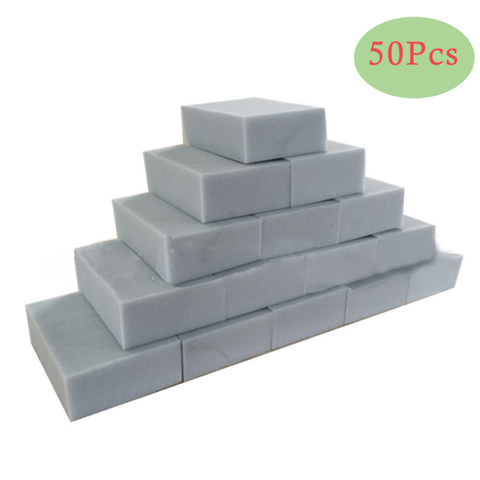50 pcs/lot gris magique éponge gomme nettoyage multi-fonctionnel mélamine éponge 100*60*20mm en gros ► Photo 1/6