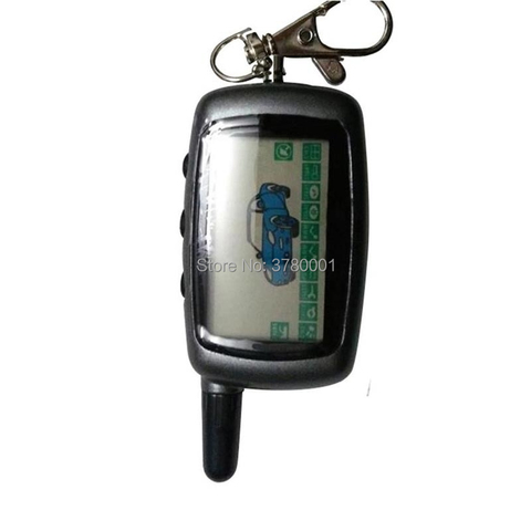 Russe A9 LCD télécommande porte-clés pour Starline A9 porte-clés Fob Twage système d'alarme de voiture bidirectionnel/convient également à StarLine A8 A6 ► Photo 1/5