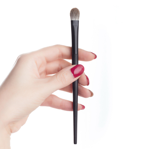 Pinceaux de maquillage professionnels faits à la main 07, brosse douce en poils de renard, grande ombre à paupières, manche en ébène, outils cosmétiques ► Photo 1/6