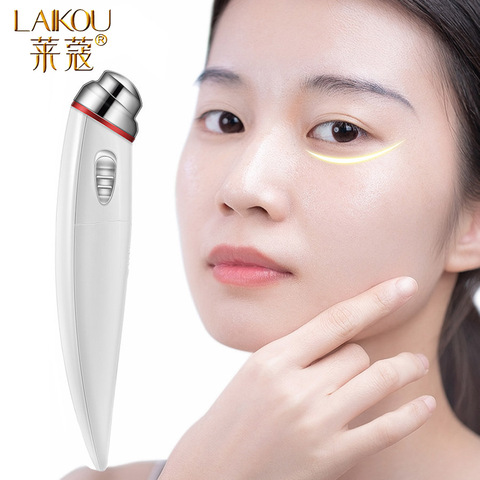 LAIKOU-stylo de Massage électrique vibrant, sérum pour les yeux, Anti-rides, améliore la peau des yeux, Anti-poches ► Photo 1/6