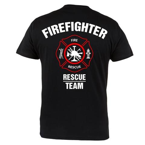 2022 été nouveaux hommes t-shirts marque vêtements T-shirt pompier équipe de sauvetage idéal pour les pompiers T-shirt décontracté ► Photo 1/2