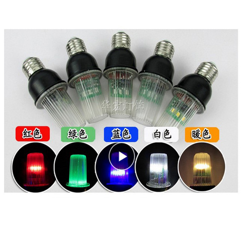 E26 E27 Super stroboscope Festoon lumière Led chapiteau barre lampe stroboscopique KTV scintillant lumières ampoules pour la maison guirlande rideau 6 pièces ► Photo 1/6