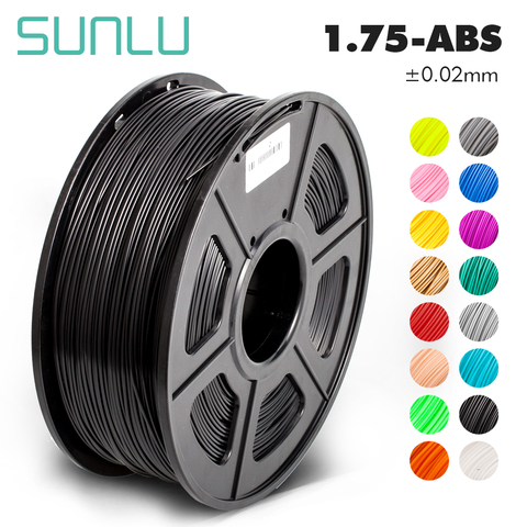 ABS de bobine du Filament 1kg 1.75mm d'imprimante de l'abs 3D pour le modèle d'imprimante 3d imprimant la couleur blanche grise noire ► Photo 1/6