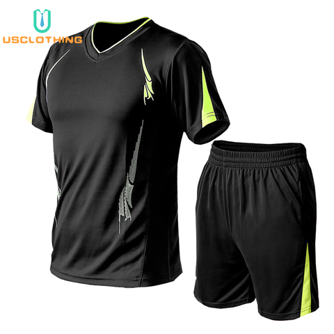 T-shirt et Shorts pour hommes, ensemble de marque, pour l'été, costumes décontractés ► Photo 1/6