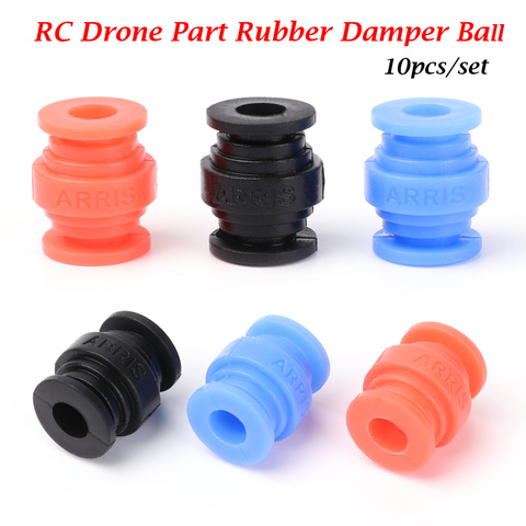 Pour F4 F7 contrôleur de vol FPV quadrirotor Silicone montage balles de choc RC Drone partie 10 pièces Anti Vibration caoutchouc amortisseur balles ► Photo 1/6