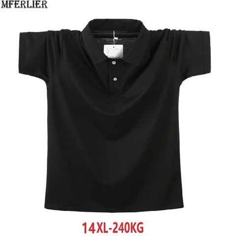 Polo à manches courtes pour hommes, surdimensionné, 8xl, 9xl, 10xl, 12xl, 14xl, été, décontracté, pour la maison, tops, 68 70 72 74 76 66 ► Photo 1/6