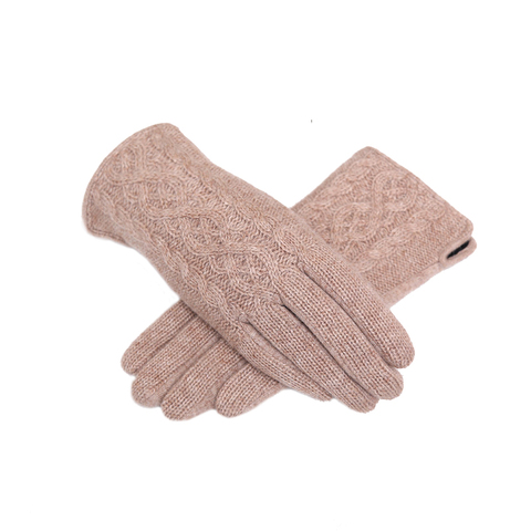 Gants tricotés en laine pour femmes, élégants, en velours, épais à l'intérieur, pour l'extérieur, collection hiver ► Photo 1/6