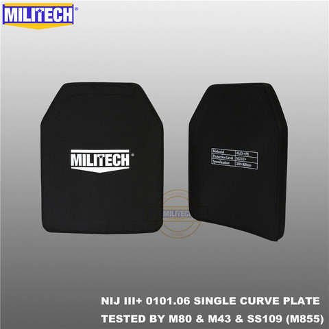 MILITECH – Plaque balistique résistante aux balles, accessoire militaire 10x 12, en aluminium NIJ III + NIJ 0101.07, RF2, support PE, Stand alone, vendue par deux, AK47 & SS109 & M80 ► Photo 1/6