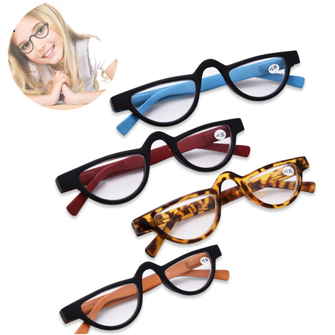 Iboode oeil de chat lunettes de lecture femmes hommes léger clair lentille presbyte lunettes lunettes unisexes + 1.0 à + 4.0 nouveau ► Photo 1/6