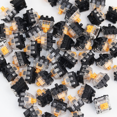 Commutateurs optiques Gateron, Orange, jaune, pour clavier, SK61, SK64, vente en gros ► Photo 1/4