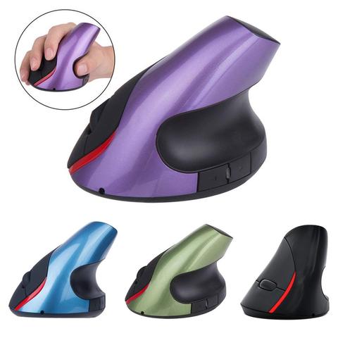 Souris optique verticale ergonomique sans fil, 2.4GHz, 5 boutons, batterie Rechargeable ► Photo 1/6